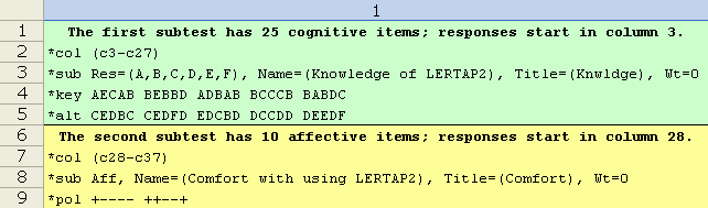 Lertap quiz CCs lines